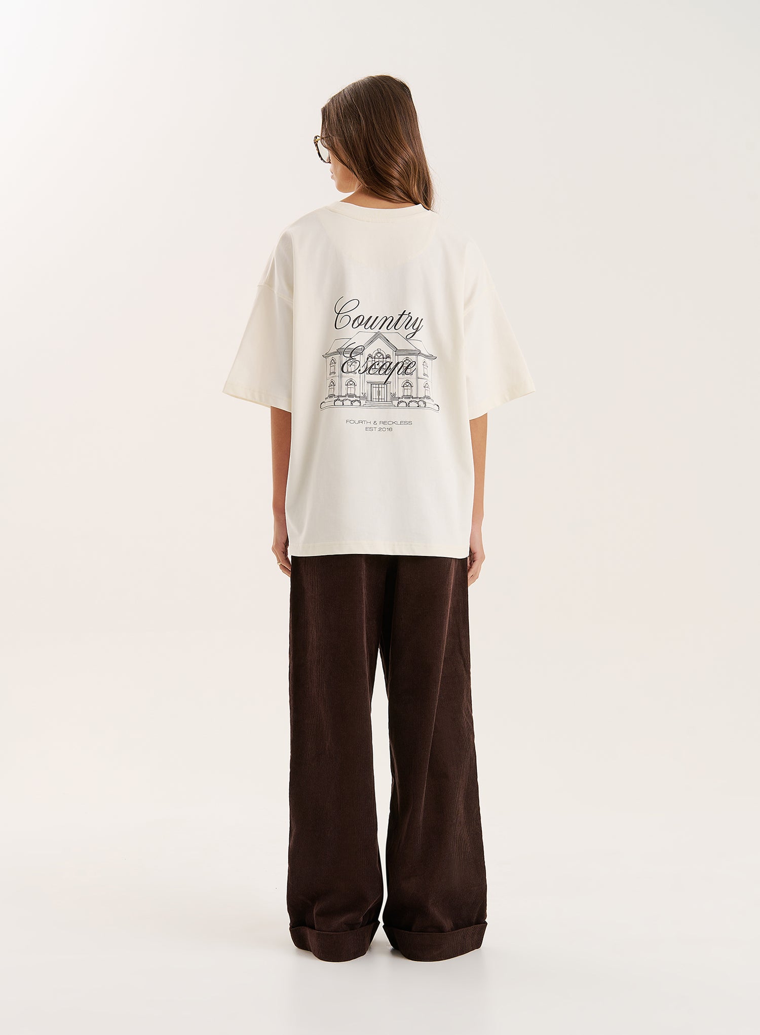 Cream Fourth Country Club Graphic T-Shirt